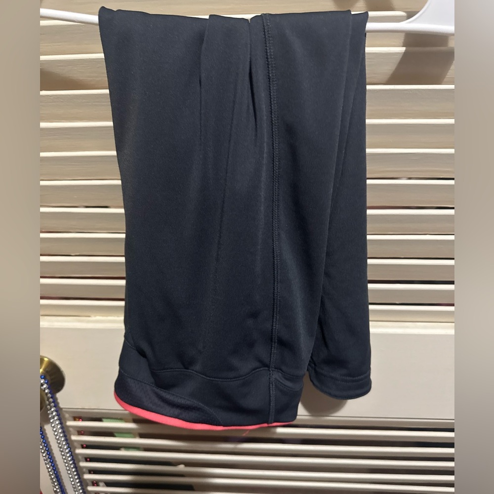 Adidas pink and grey  Clima Apparel, climacool workout pants, Large, grey & pink
